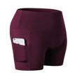 thumbnail image 1 of Femmes Taille Haute Running Short de Contrôle du Ventre Court Polyester Noir XL, 1 of 2