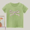 thumbnail image 2 of Plebaso T-Shirts Graphiques en Coton pour Filles, Col Rond, Manches Courtes, T-Shirts Décontractés d'Été, Jolis Hauts pour Enfants Filles, 2 of 3