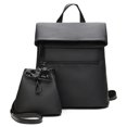 thumbnail image 1 of Lady Backpack Large Capacity Fashion School Bookbag Shoulder Bag with Clutch Bag, 1 of 8