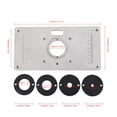 thumbnail image 4 of Woodworking Trimming Machine Flip Panel Aluminum Milling Machine Workbench Woodworking Milling Flip Panel Insert Board Woodworking Tools, 4 of 8