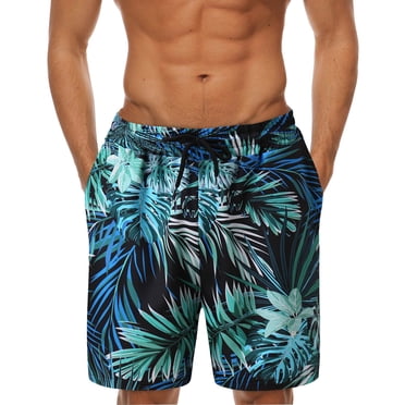 Ketyyh-chn99 Shorts pour Hommes Décontractés de Plage Mode Maillots de Bain pour Hommes Shorts de Planche Maillots de Bain avec Poches à Fermeture Éclair Bleu,4TG