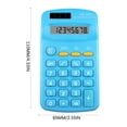 thumbnail image 3 of Pompotops Basic Standard Calculators Mini Digital Desktop Calculator With 8-Digit LCD Display, Battery Solar Power Smart Calculator Pocket Size For Home School For Kids Clearance, 3 of 3