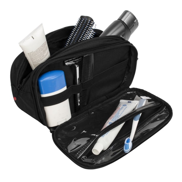 do i have to travel with a clear toiletry bag BOVN Clear Toiletry Bag, 2pcs/pack, TSA Approved, Quart Size,  Water-Resistant, Airport Compliant