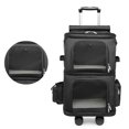 thumbnail image 2 of Double Compartment Pet Carrier Backpack with Trolley Wheels for Travel Walking, 2 of 8