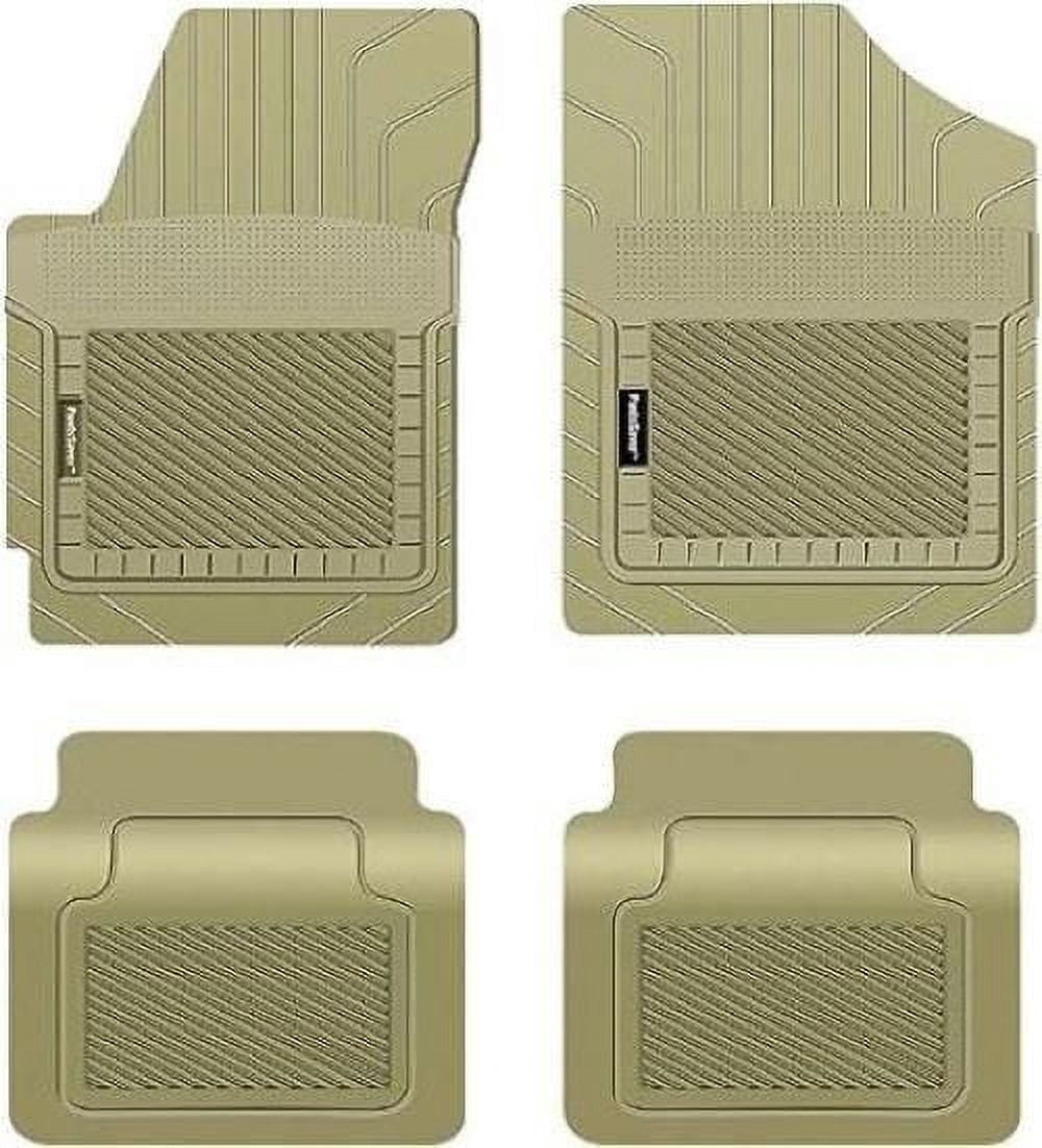 PantsSaver Car Floor Mats Custom Fit Car Mats for Ford F-250 Super Duty 2017-2023 All Weather (Beige)