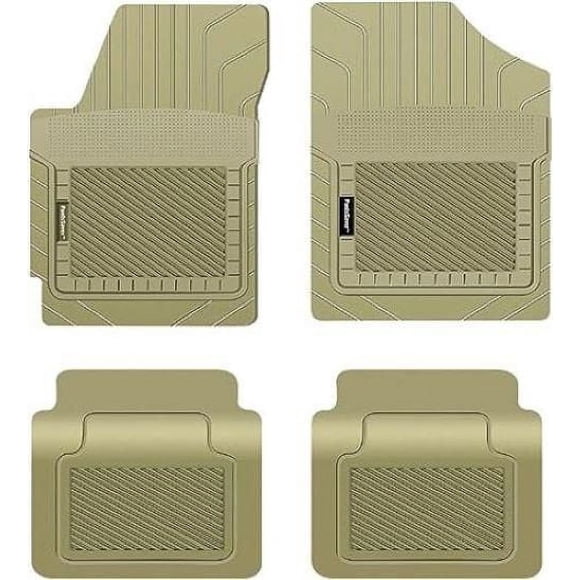 PantsSaver Tapis de sol sur mesure pour Hyundai Venue 2020-2023 Protection toutes saisons (Beige)