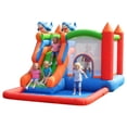 thumbnail image 2 of AKDSteel 5-In-1 Shark Inflatable Bounce House For Kids, Features Slide, Climbing Wall, Ball Pit, Basketball Hoop, And Water Pool, Durable Oxford Bouncy Castle For Outdoor/Indoor Birthday Fun, 2 of 7