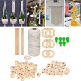 thumbnail image 3 of yuksok 3mm Macrame Cord Natural Macrame Rope Macrame Wall Hanging Kit with Wood Beads, 117 Pieces, 3 of 9