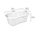 thumbnail image 2 of Sterilite 70L Hip Hold Laundry Basket- white, 2 of 4