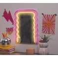 thumbnail image 1 of Merkury Innovations USB-Powered 13" Multicolor LED Wavy Neon Mirror, 1 of 5