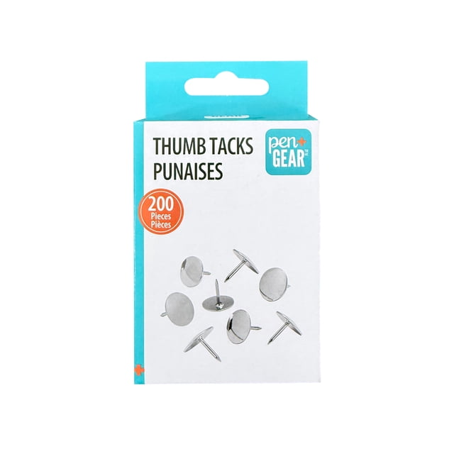Pen+Gear Thumb Tacks 100 Count 9.5 mm for Office School Personal Use