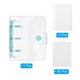 thumbnail image 3 of REGALWOVEN Clear 3 Ring Binder Cover, Notebook Binder Mini Refillable Loose Leaf Folder Planner, Blue, 3 of 6