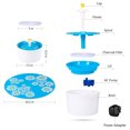thumbnail image 1 of Pet Water Feeder, Automatic Cat Water Fountain Dog Water Dispenser Flower Automatic Electric Water Bowl US Plug, 1 of 8