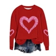 thumbnail image 2 of Taylonsss Chandail à Capuchon Ample Imprimé à Col Rond pour Femmes, Manches Longues, Chandail Décontracté et Tendance pour Usage Quotidien, Saisons d'Hiver et de Printemps, 2 of 5