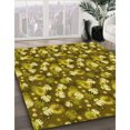 thumbnail image 3 of Ahgly Tapis d'Intérieur Lavable en Machine Carré Transitionnel Brun Bronze Foncé, 4 Pieds Carré, 3 of 7