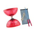 thumbnail image 4 of Lipstore Ensemble de Diabolo Chinois Amusant Portable Robuste 3 Roulements pour Enfants Débutants Extérieur Rouge, 4 of 8