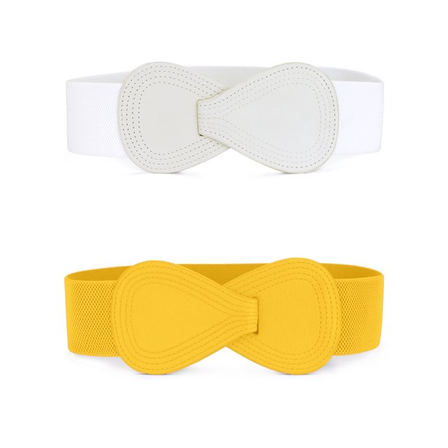 Unique Bargains Ceinture Élastique en Forme de 8 pour Femme
