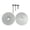 White, variant on jifeng Door Hole Cover Plate 2.64inch Knob Hole Cover Plate for Drawer Hotel Office White