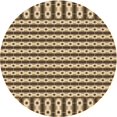 thumbnail image 1 of Ahgly Company Machine Washable Indoor Round Transitional Red Brown Area Rugs, 7' Round, 1 of 7