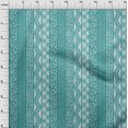 thumbnail image 4 of oneOone Cotton Flex Dark Teal Green Fabric Mix Block Pattern Craft Projects Decor Fabric Printed By The Yard 40 Inch Wide, 4 of 4