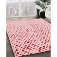 thumbnail image 3 of Ahgly Company Tapis de Zone Rond d'Intérieur Lavable à la Machine, Transitionnel, Rose Gomme Balloune Rose, 6 Pieds Rond, 3 of 7