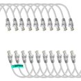 thumbnail image 1 of Ethernet Cable 1 ft CAT6 High Speed Internet Network LAN Patch Cable Cord - 20 Pack (1 feet, White), 1 of 5
