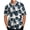 White, variant on TopLLC Mens Flower Shirt Short Sleeve Casual Floral Print Button Down Hawaiian Shirt Polo Shirts for Men Plaid Shirt Men