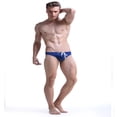 thumbnail image 1 of Men Swimsuit Briefs Solid Color Swim Shorts Swimwear Men‘s Swimming Suit, 1 of 2