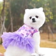 thumbnail image 4 of Dvruxg Spring Summer Princess Pet Dress for Rabbits Dog Cat Cute Bunny Decor Dress Skirt Pet Costumes Apparel(Purple), 4 of 5