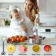 thumbnail image 3 of LINKChef Immersion Blender, 20-Speed 1000W 5-in-1 Immersion Hand Blender, Stick Blender with Turbo Mode, Baby Food Processor with Chopper, Blender for Kitchen with 600ml Beaker (Green), 3 of 8