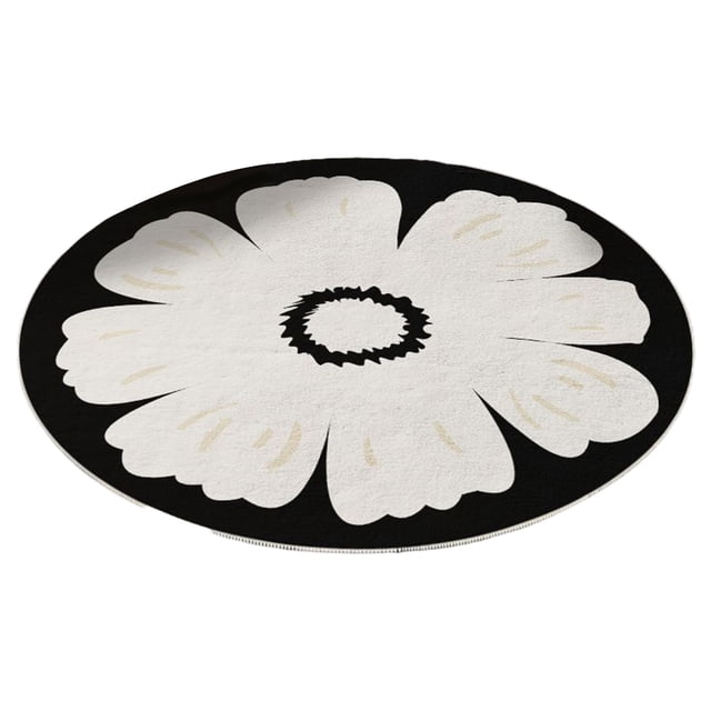 Rbaofujie Car Carpet Large Round Area Rug for Living Room Bedroom, Non-Slip Rugs for Kids Room, Background Washable Carpet Floor Mat for Home Nursery Room Decor Bath Mat