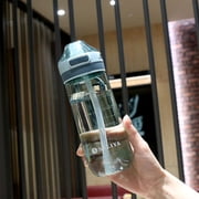 Clearance Tyidzon Straw Water Bottle, Water Bottle Cup for Kids/Toddlers Ages 3+ Spill Proof Leak Proof, Water Bottles Great for School Sports Daycare & Camp
