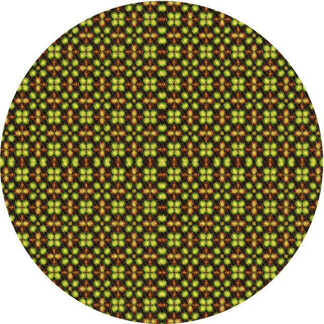 Ahgly Tapis Rond Lavable en Machine Intérieur Transitionnel Vert Pistache, 3 Pieds Rond