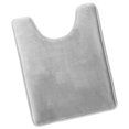thumbnail image 3 of 1 Contour Clara Clark Bath Mat Bathroom Rug - Absorbent Memory Foam Bath Rugs - Non-Slip, Thick, Cozy Velvet Feel Microfiber Bathrug, Plush Shower, Toilet-Floor Bathmats Carpet - Silver - 24"x19", 3 of 6