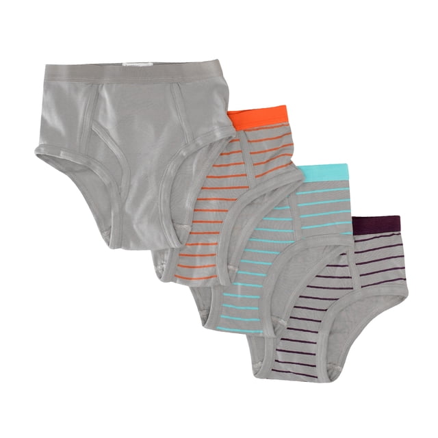 Buyless Fashion Boys Brief In Assorted Colors Soft Cotton Underwear 4 Pack