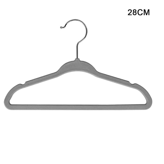 10Pcs Flocking Clothes Hanger Non-Slip No Trace Household Organizer for Children