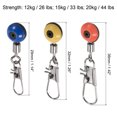 thumbnail image 2 of Uxcell 44/33/26LBS Load Capacity Fishing Line Sinker Slides 30 Pack, 2 of 5