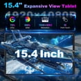 thumbnail image 2 of Golzer Tablette 15,4 Pouces, Tablette Android 15 avec Processeur Octa-Core Helio G99 (Surpasse Unisoc T618), 8 Go de RAM 256 Go de ROM, Grandes Tablettes avec Support et Étui, 10000 mAh, BT5.2, 4 Haut-Parleurs, Wi-Fi 2,4 G/5 G, 2 of 8