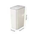 thumbnail image 2 of RKSTN Kitchen Trash Can Household Push-Type Trash Can for Living Room Kitchen and Bathroom with Lid and Deodorant Trash Can Garbage Can, 2 of 5