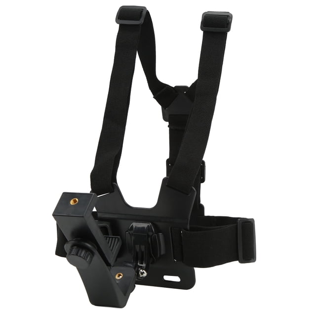Sangle de Poitrine pour Téléphone Portable, Harnais de Montage sur Poitrine Réglable Pratique avec Support Détachable pour Diffusion en Direct