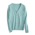 thumbnail image 4 of Styesk Cardigan Sweaters for Women Lightweight Open Front Cardigans Button Long Sleeve Crochet Knit Cardigans Versatile Solid Color Fall Outfits Casual Loose Fit Oversized Sweaters, 4 of 9