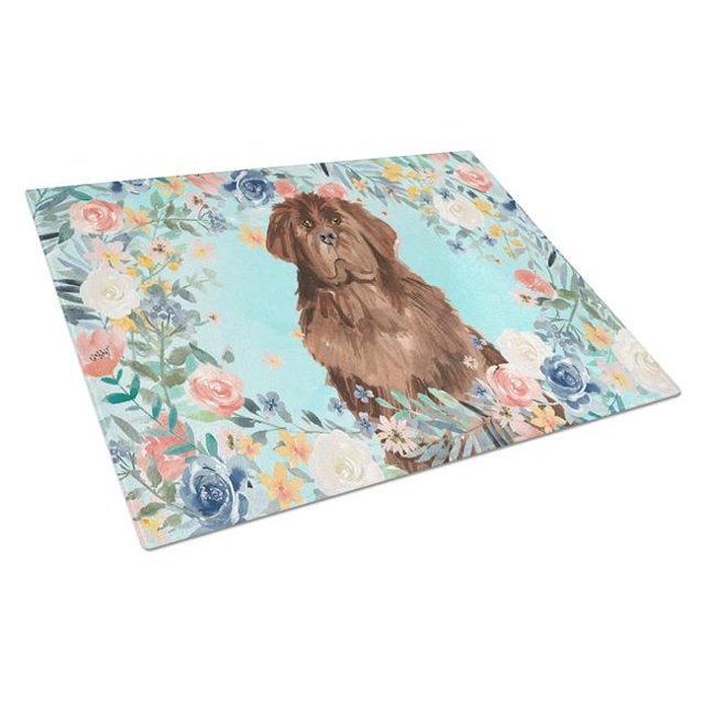 Carolines Treasures CK3416LCB Newfoundland Glass Cutting Board - Large