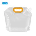 thumbnail image 3 of Unique Bargains 2.5L Collapsible Water Container Bag, Plastic Storage Jug Folding Water Bag, 4Pack Clear, 3 of 7