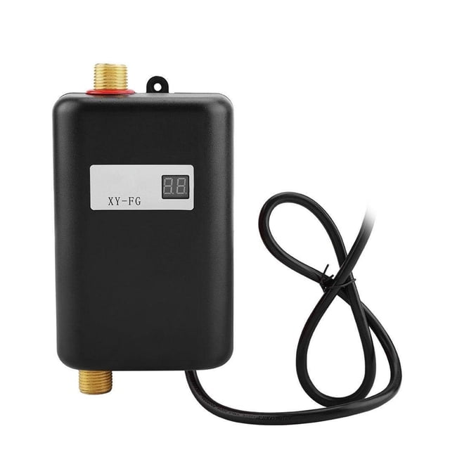 Chauffe-eau Instantané 3800W Mini Chauffe-Eau Électrique Instantané Sans Réservoir Chauffage d'Eau Instantané Douche