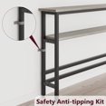 thumbnail image 2 of Ourlova 5.9" Narrow Sofa Table, 2 Tier Skinny Console Table with Adjustable Shelf, Slim Behind Couch Table, 2 of 7