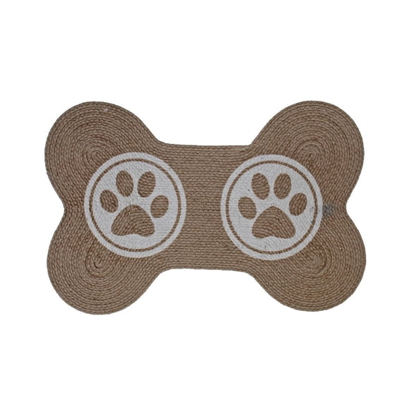 Mat De Compagnie En Forme D'Os En Coton Tressé (Patte De Dpuble)