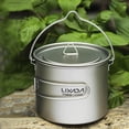 thumbnail image 3 of Lixada Pot Léger en Titane 750 ml avec Spork Pliable pour Camping, Randonnée, Backpacking, Pique-Nique en Plein Air, 3 of 7