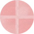 thumbnail image 1 of Ahgly Tapis d'Intérieur Lavable en Machine Carré Transitionnel Pastel Rouge Rose, 3 Pieds Carré, 1 of 7