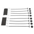 thumbnail image 4 of 2 Set Car Electric Radiator Fan Mounting Kit Plastic Ties Straps Universal, 4 of 12