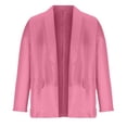 thumbnail image 4 of Aqestyerly Manteau Blazer Uni pour Femme, Veste Mode à Col Rabattu à Manches Longues HWRETIE, 4 of 8